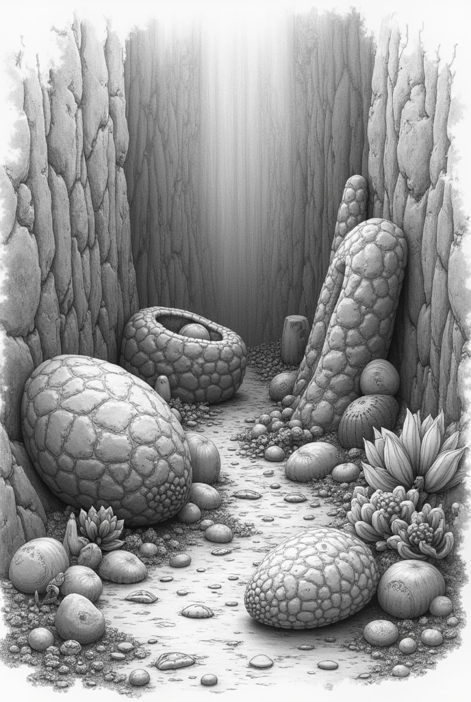 mineralogy and paleontology drawing