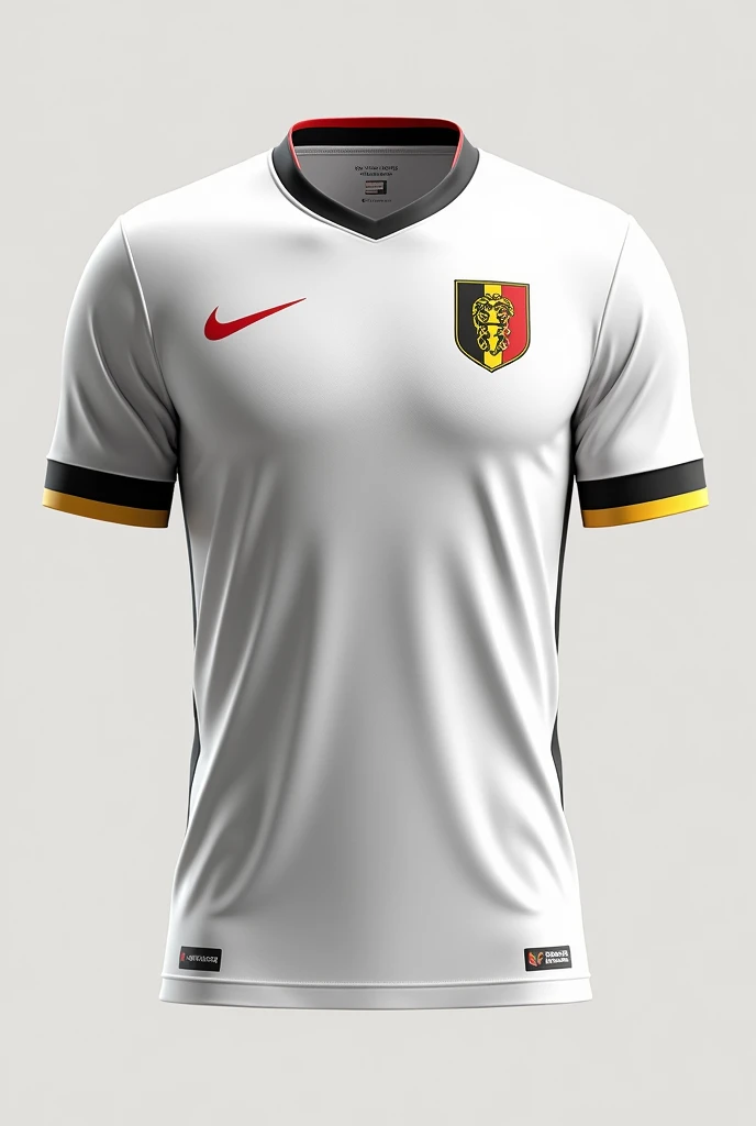 Make a white Belgian national football team shirt