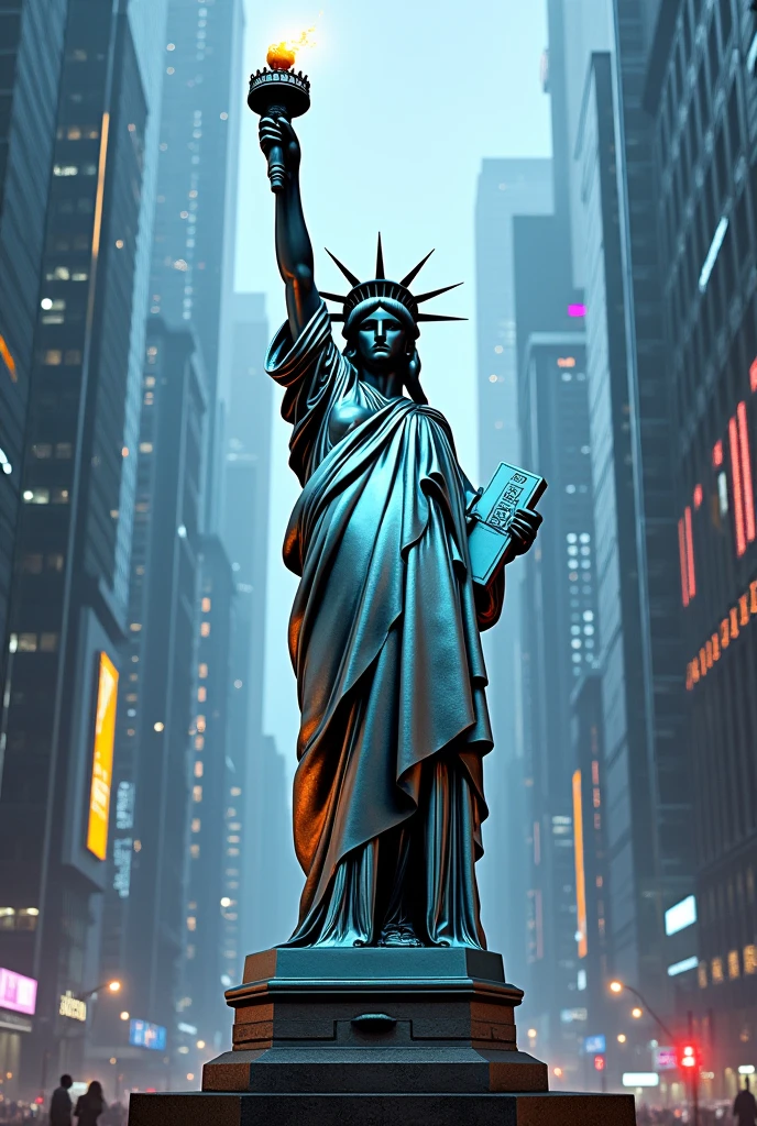 Futuristic Statue of Liberty