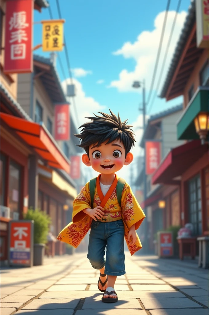 Narrator:

Once upon a time in a bustling town in Japan, there was a cheerful boy named Jain. Jain had a special question he wanted to ask his friends from India.