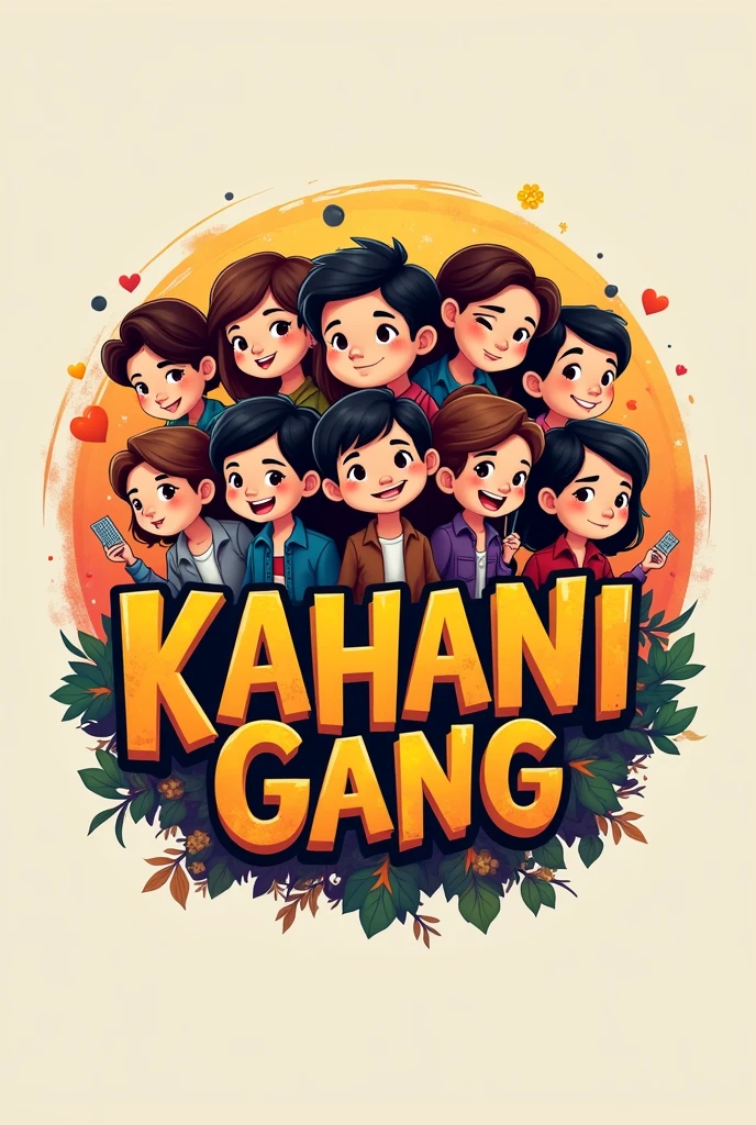 Creat a animated logo for me company name is " kahani gang"