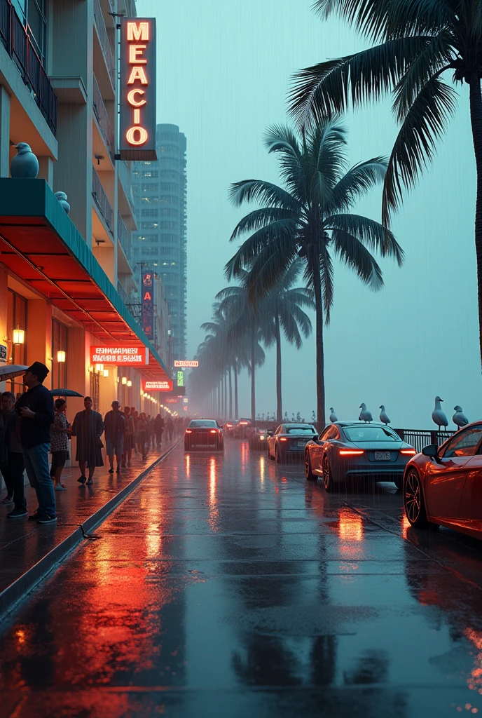 MIAMI ON A RAINY DAY