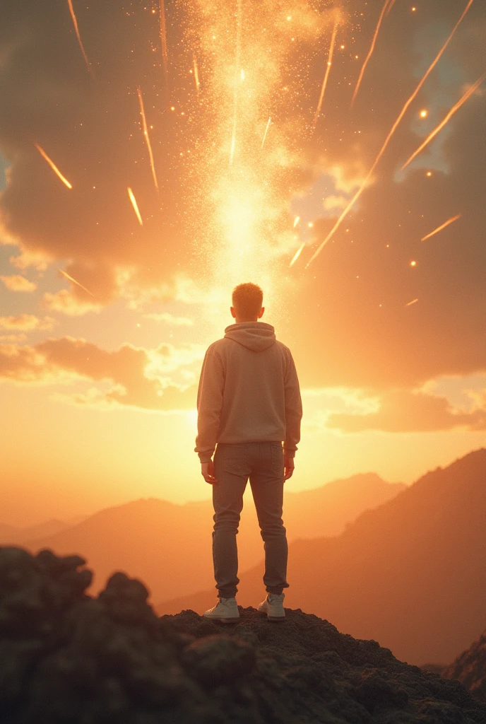 a person imagining everything they can achieve if they put their mind to it