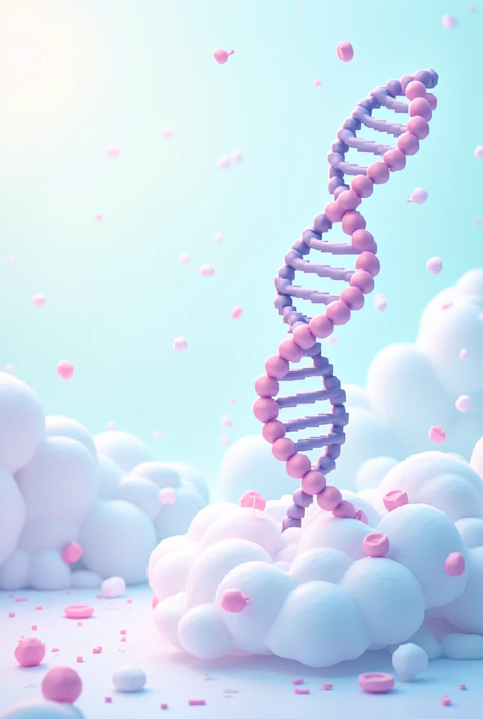 Create pixelated card templates themed around DNA and RNA with light colors