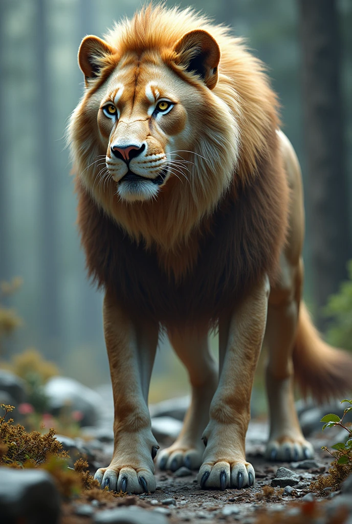 Lion+wolf cross breeding