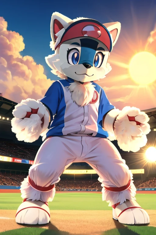 Furry male amirhossein ajorloo alola pokemon sun and moon fursuit mascot baseball style 