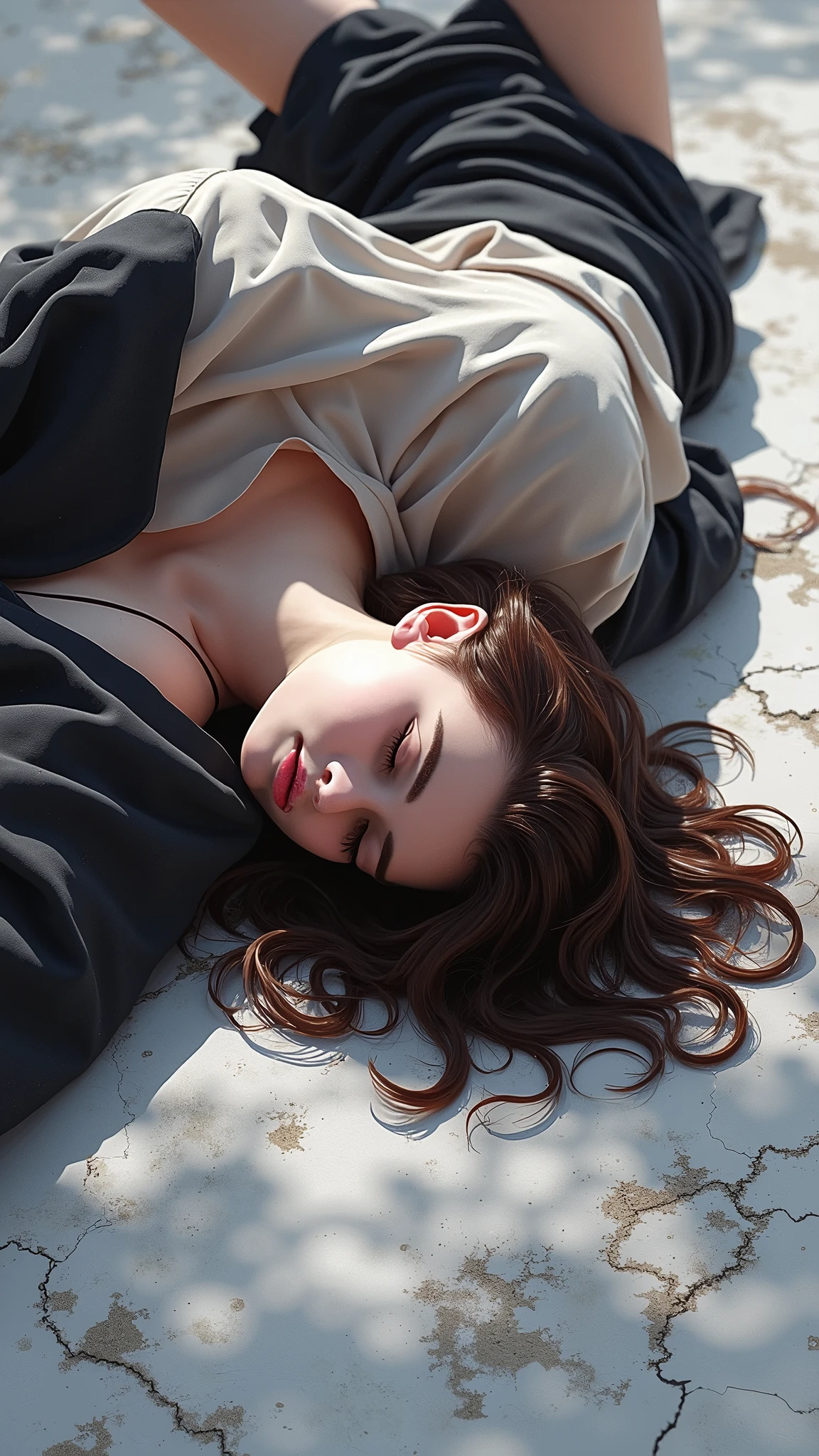 Woman passed out on the ground