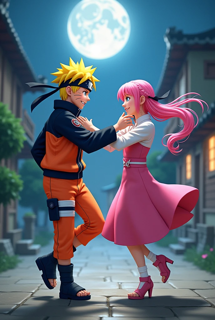 Naruto dancing with Sakura