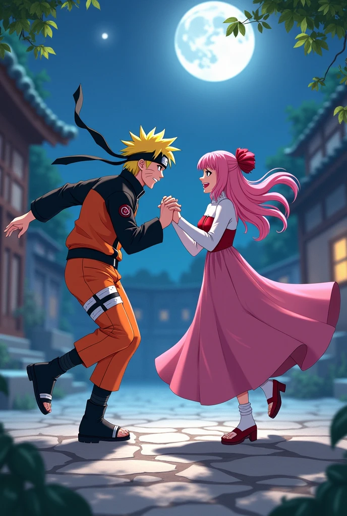 Naruto dancing with Sakura