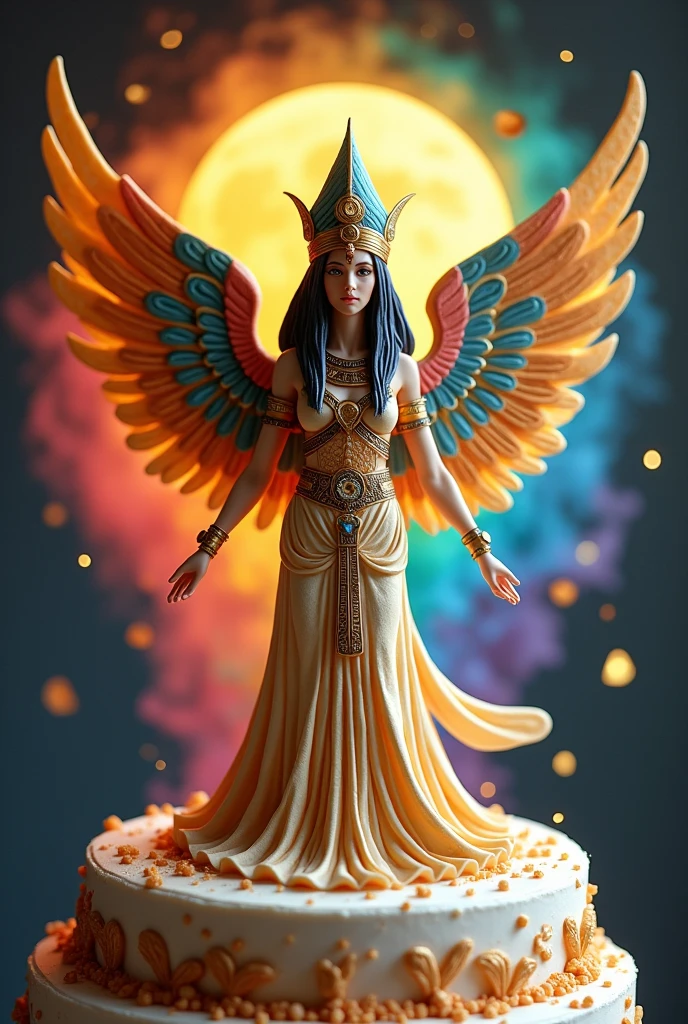 rainbow, written ISIS GABRIELLY for cake topper

