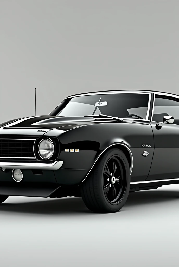 Classic Chevrolet Camaro car black colour