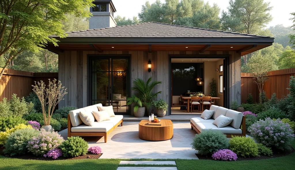 contemporary cottage patio design ideas, beautiful garden