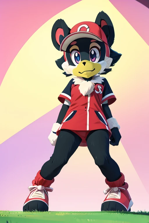 Furry female chimpanzee alola pokemon sun and moon fursuit mascot baseball style