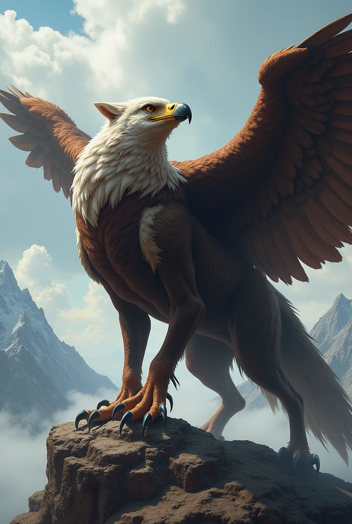 Wolf+eagle cross breeding