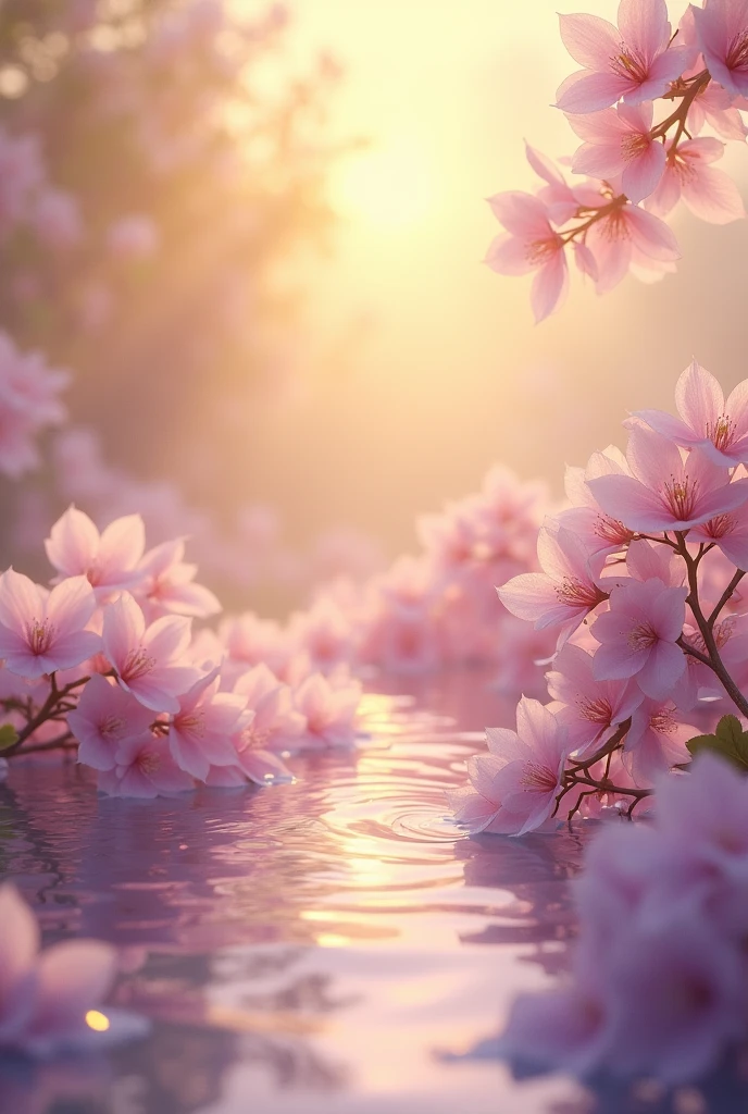 Balance of lilac and gold colors