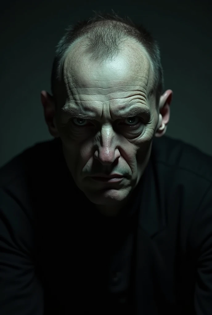 Creepy Man staring into camera