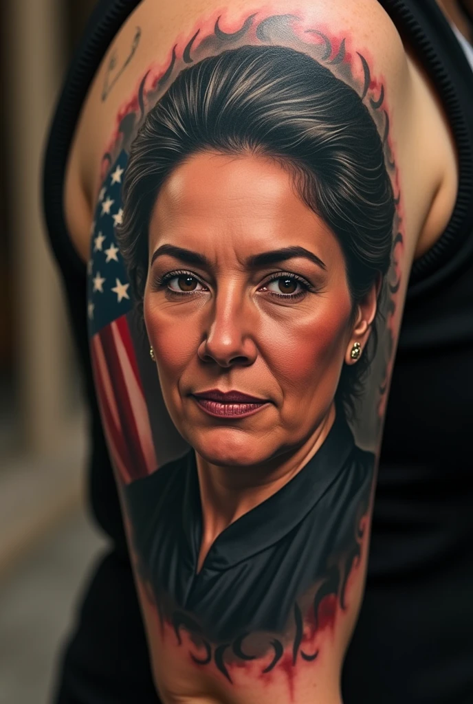 Tattoo of the president of the Supreme Court Norma Piña