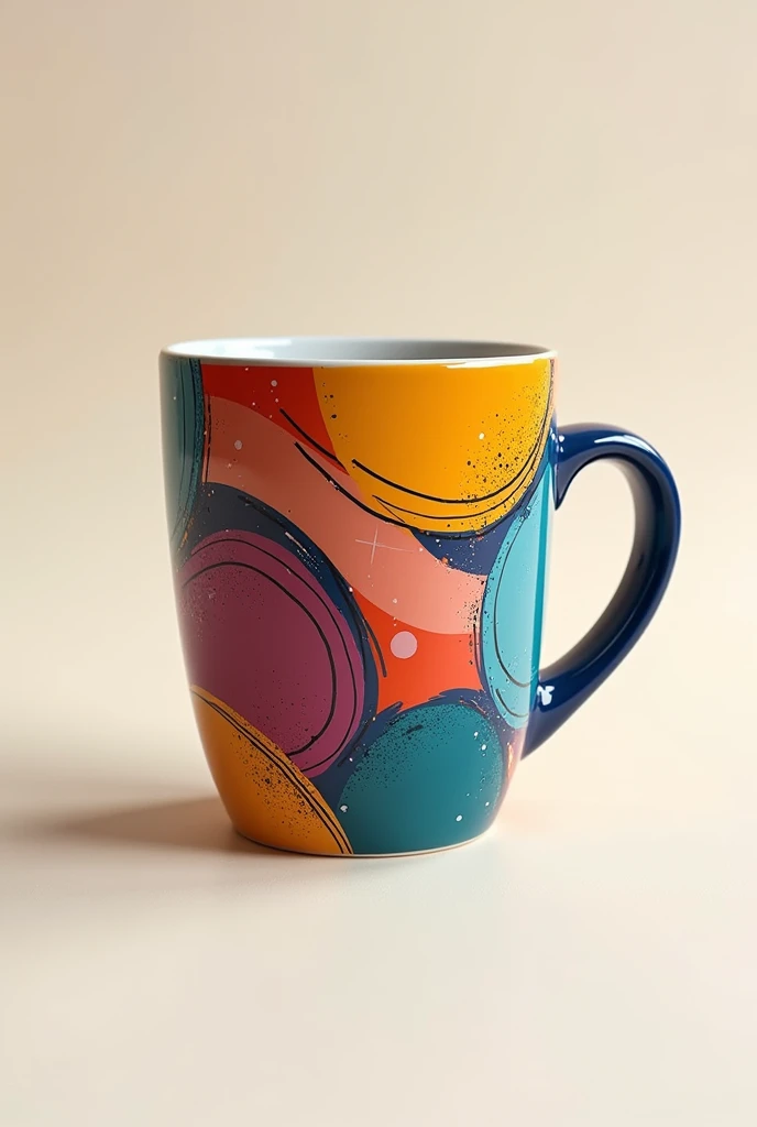 Creat for me a Colourful mug design for adult 