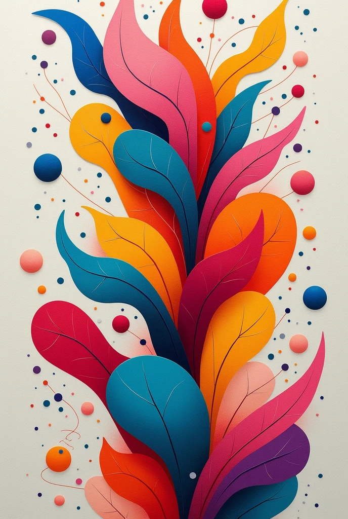 Creat for me a Colourfu design in a paper