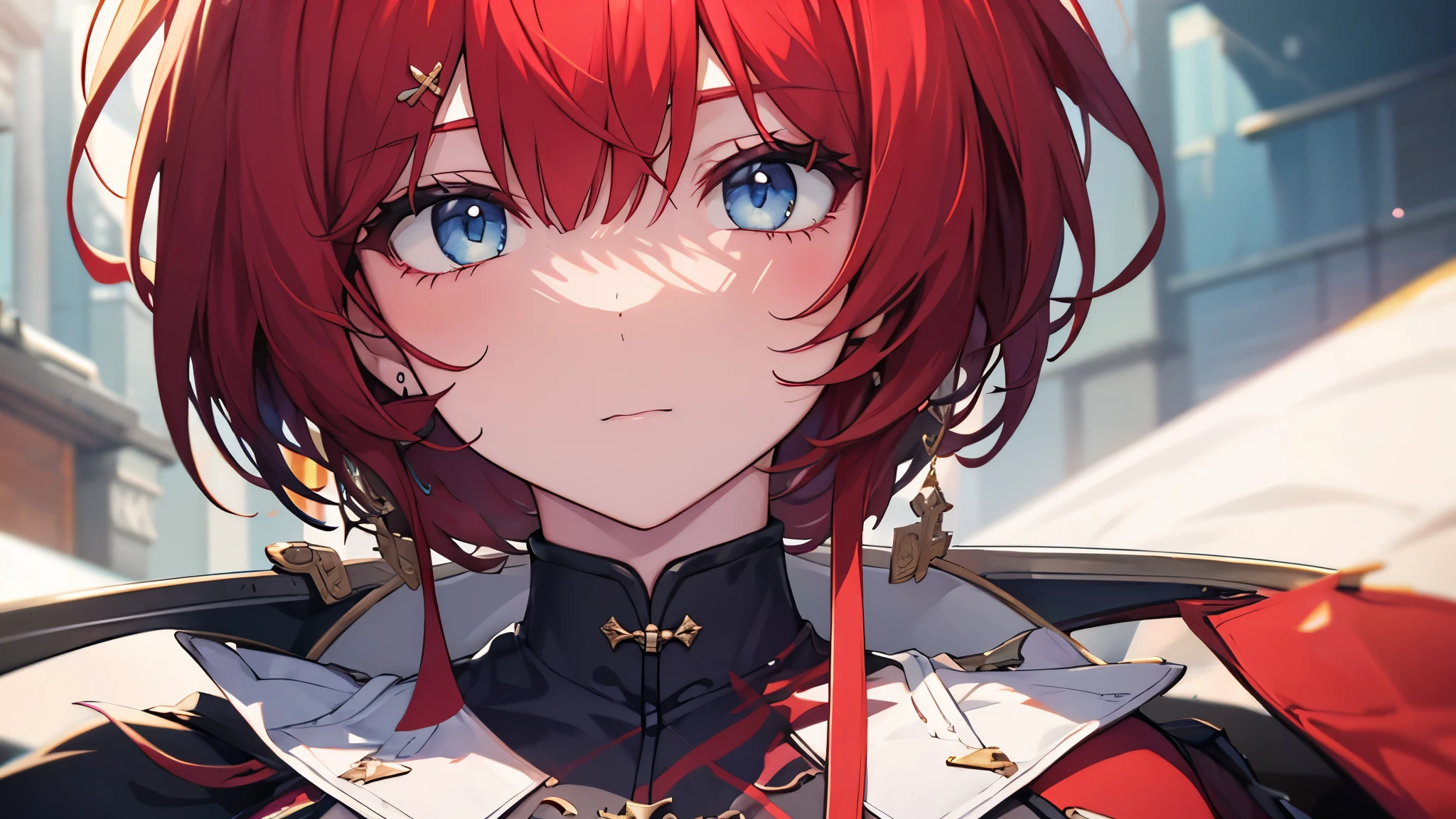 Highest quality、Best image quality、masterpiece、Highest quality, Very detailed,,One person, alone,full_body,Very large_Thighs,直sword,red_sword,Face close-up:1.2, 