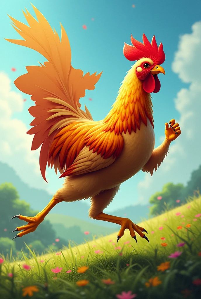 Visualize the bangladesh map as a running chicken 