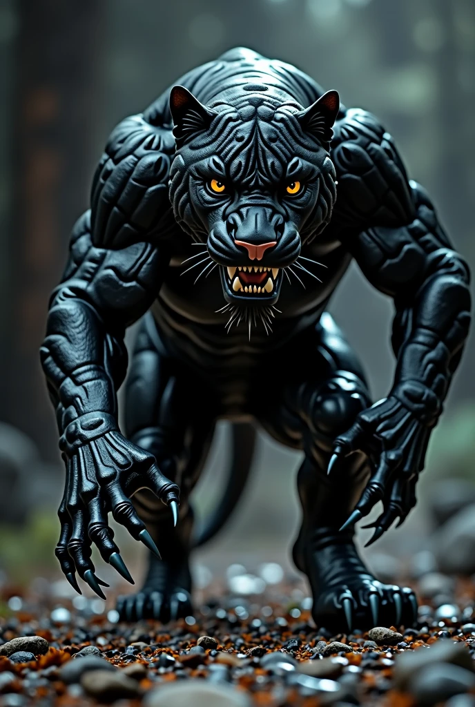 A Panther with a human body