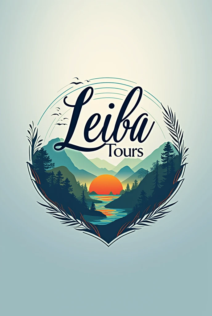 I would like a logo for a national travel agency in Venezuela, striking and modern name Leiba tours