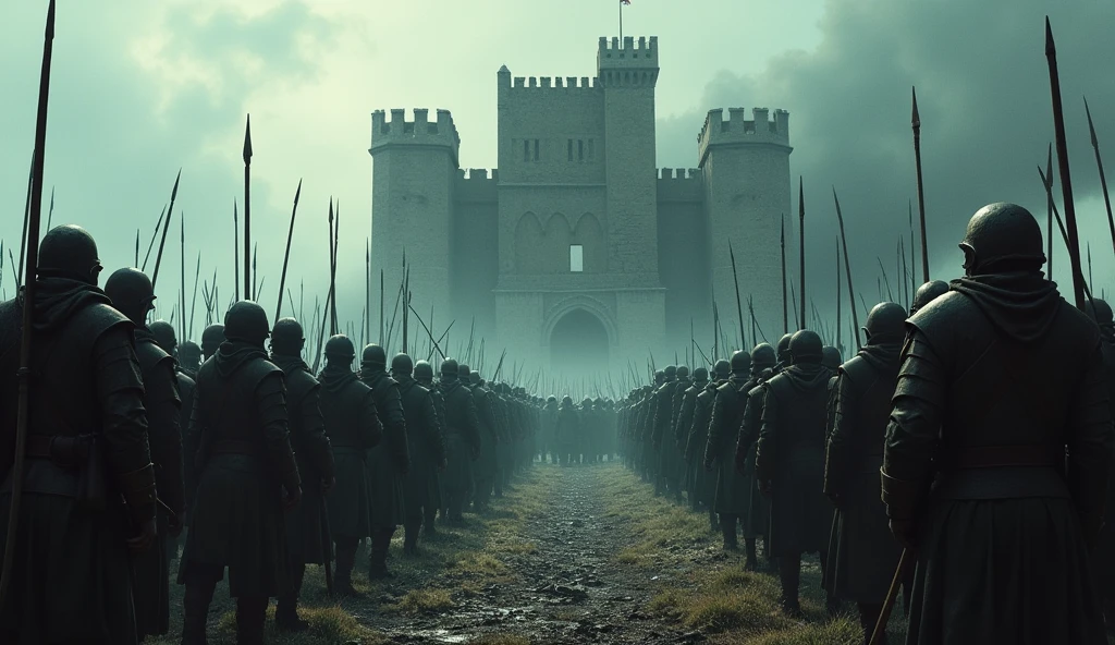 Hours dragged on, and the castle, once a symbol of power and protection, now became a prison for everyone inside. Every soldier, every prisoner, knew this could be their last fight. The tension was palpable; every sound of metal clashing, every muffled scream, was a reminder that the end was near. Yet even in the face of imminent death, the small allied force did not retreat.