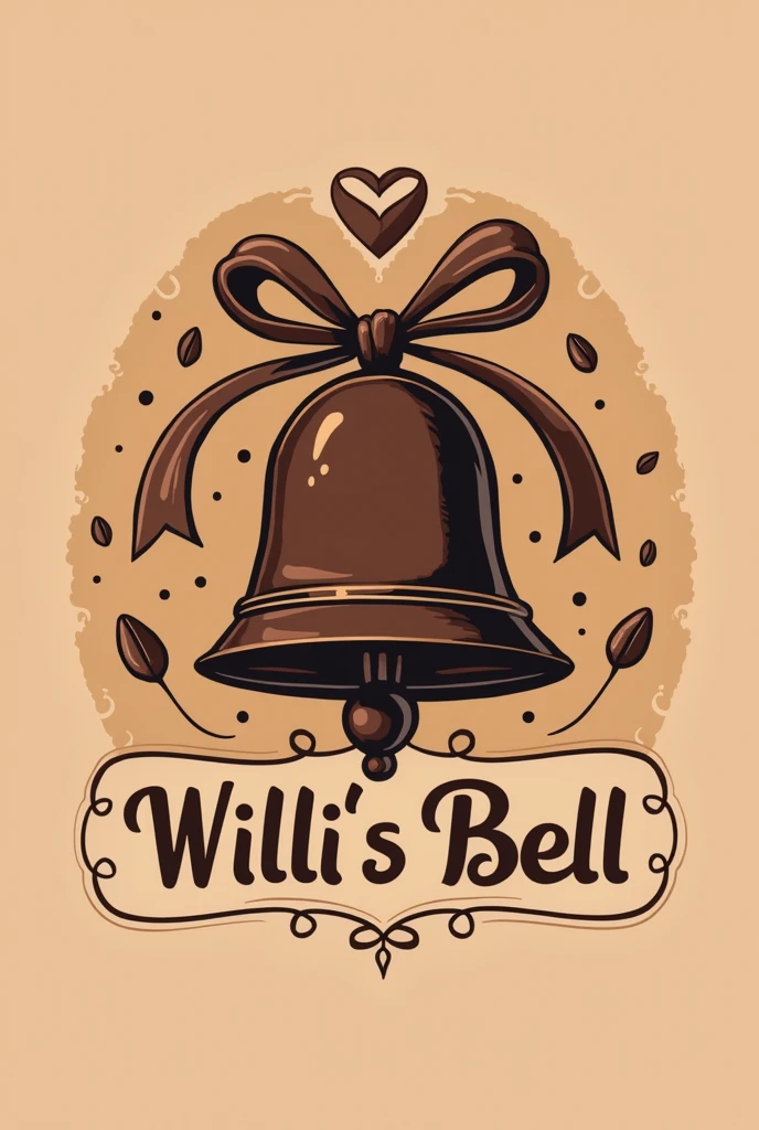 Create a logo about my chocolate shop called Willi's bell