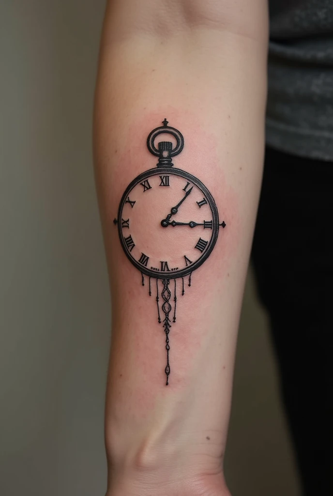 tattoo clock relative time