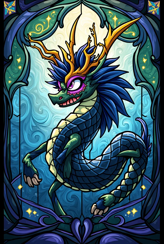 My little pony character discord stained glass style