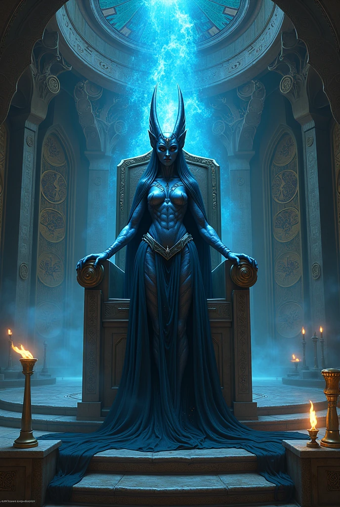 goaul'd system lord badass blue woman