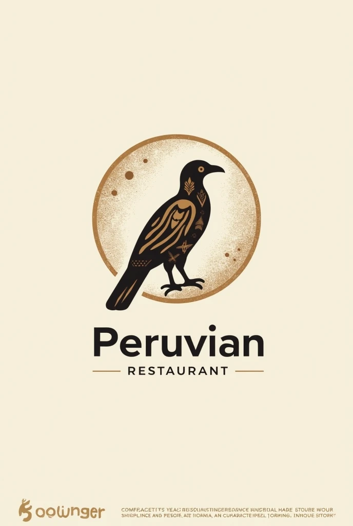 Create a logo for a Peruvian restaurant It must have some Peruvian like and a name, with neutral colors