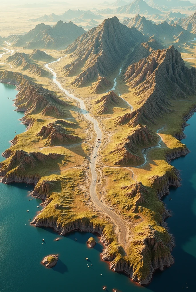 Map of the central west region in 3D