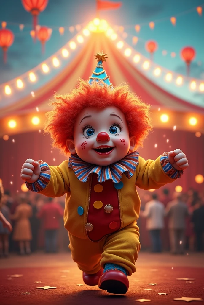 happy  clown in the circus