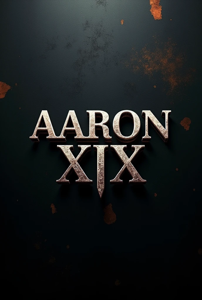 Create me a picture for my YouTube profile with my Name AARON XIX