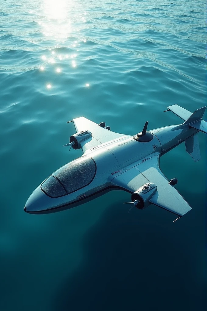 Electronic device, Designed to rest on the sea surface and sometimes descend into its depths.
It would be an unmanned device, It would work as a drone. Its shape is a mix between an airplane, a boat that can dive like a submarine and is shaped like a manta ray, with electric motors on their sides.
It has front cameras and 360-degree cameras to be able to perform 3D mapping of maritime areas..
It also has a pH sensor to detect different substances under water..
Make your design creative, but at the same time viable for today, The idea is to present this project to a university that will evaluate things like innovation., Creativity and viability.
More realistic and with a shape that is more predominant than that of a submarine and less that of an airplane and that