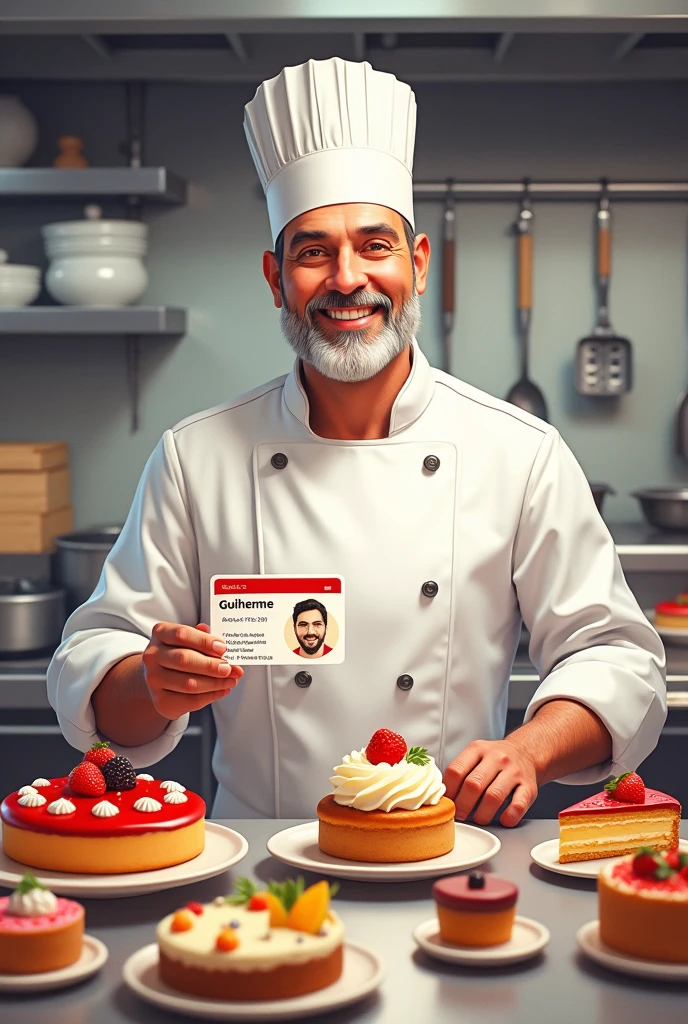 Guilherme cakes and work card 