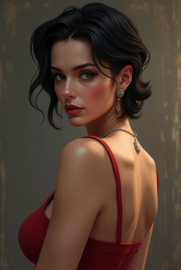 Milf, short black hair