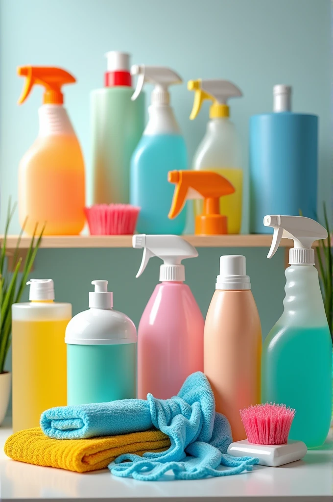 Images of cleaning products