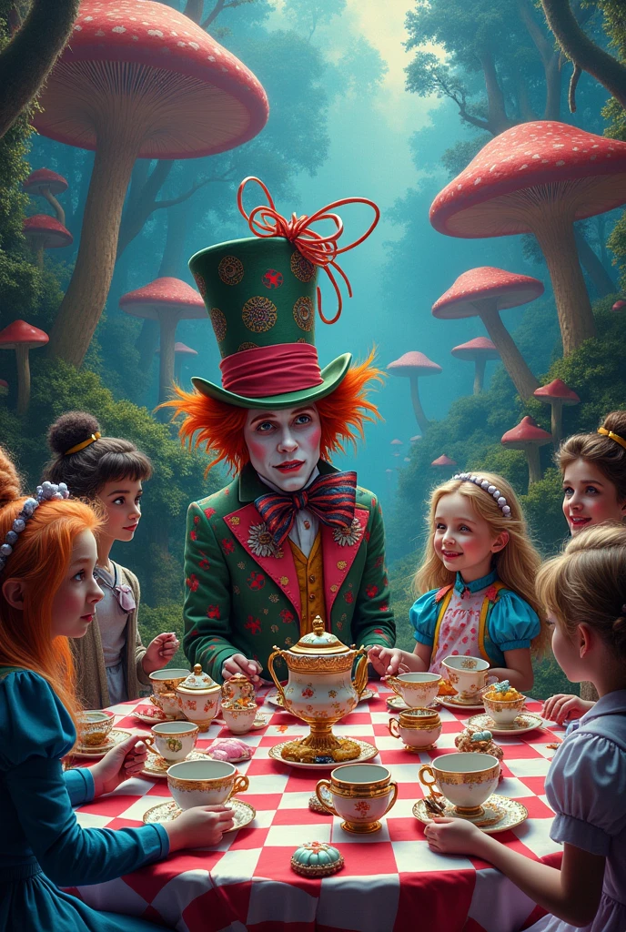 Alice in Wonderland with the Hatter