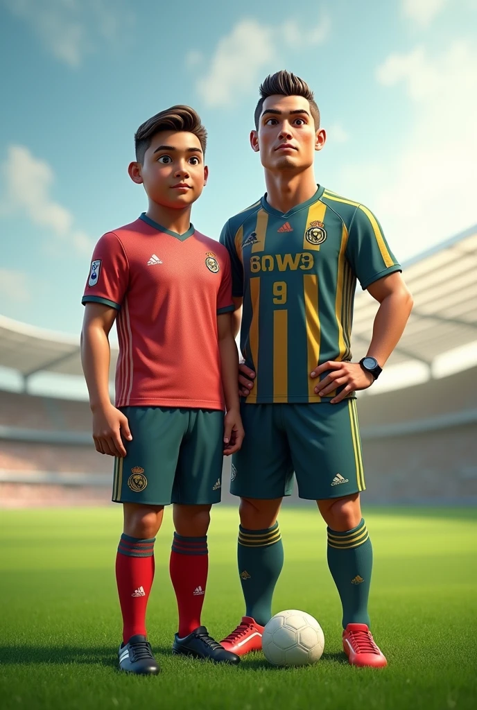 a picture with me and ronaldo