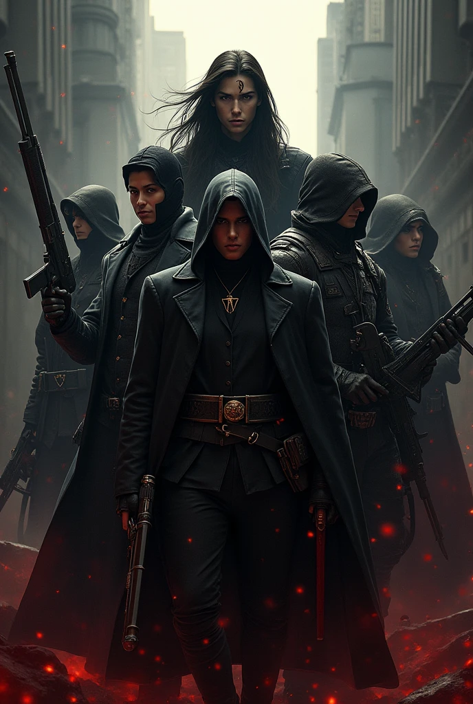 create a profile picture for a squad of a MOBA game the squad is called Hellsing.