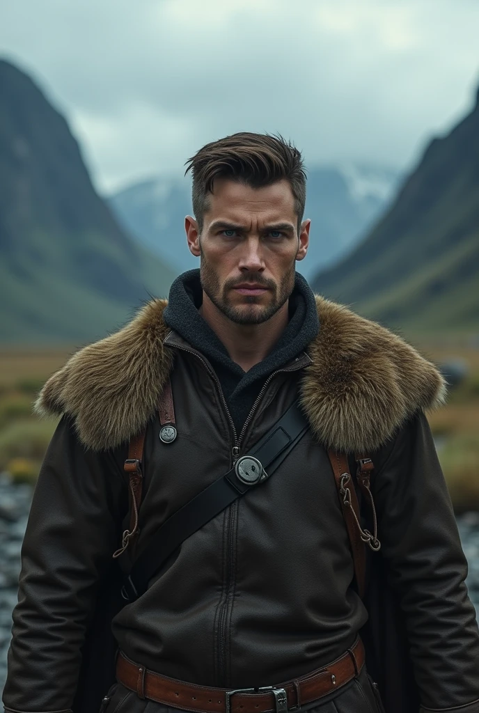 Erik became a determined man. make it more handsome