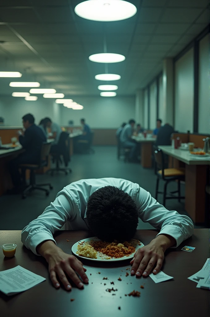 Murder in the company cafeteria