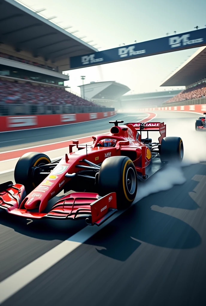 Max overtakes on the last corner! incredible!