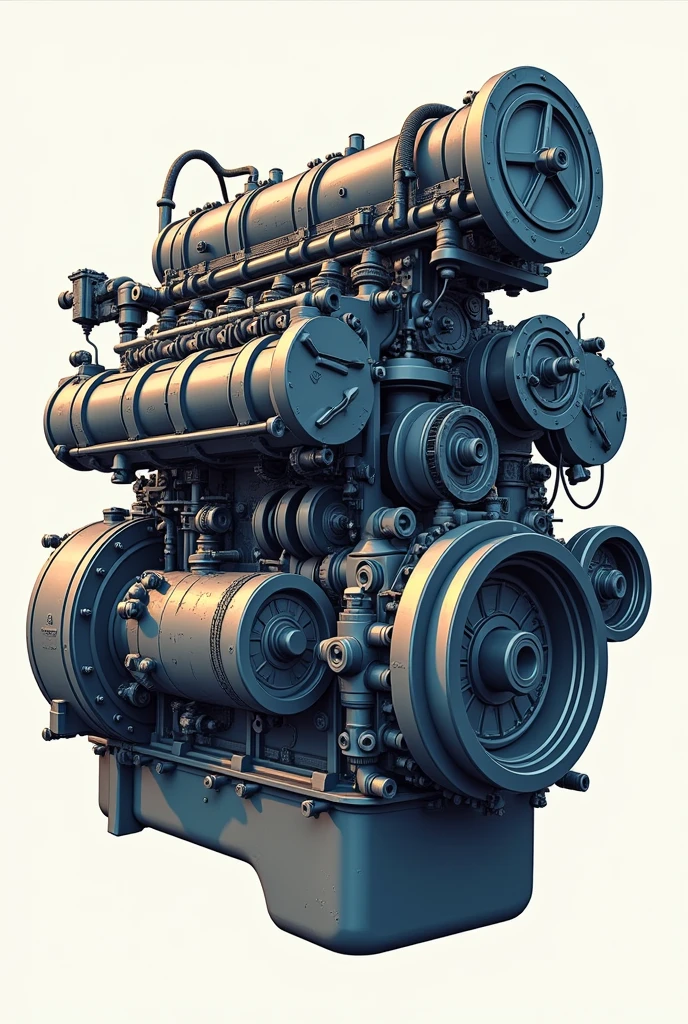 Heavy machinery engine icon