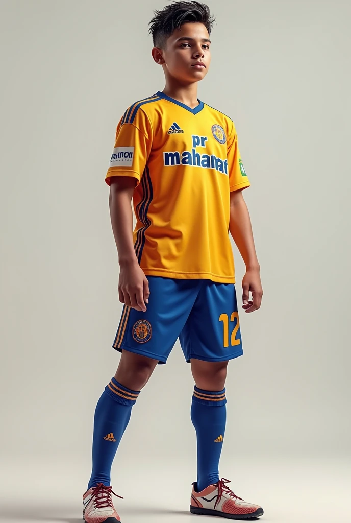 created a player age16 footballer bib 12 text called PR MAHAMAT