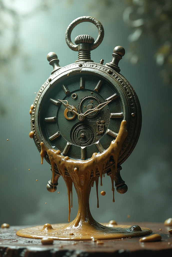 Melted Clock: A watch that is melting or breaking