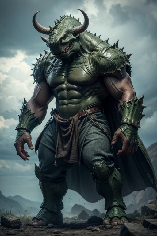 Triceratops humanoid superhero Hulk 